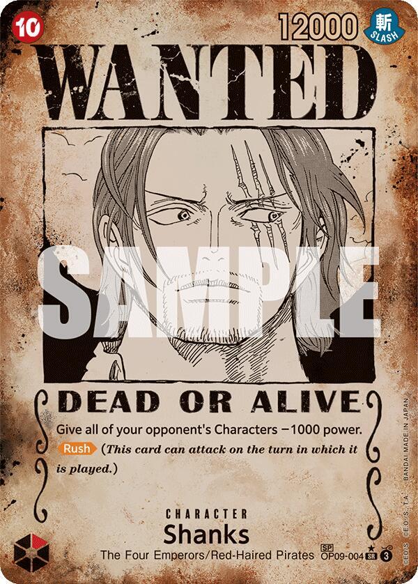 Shanks (004) (Wanted Poster) (9004) [OP09]