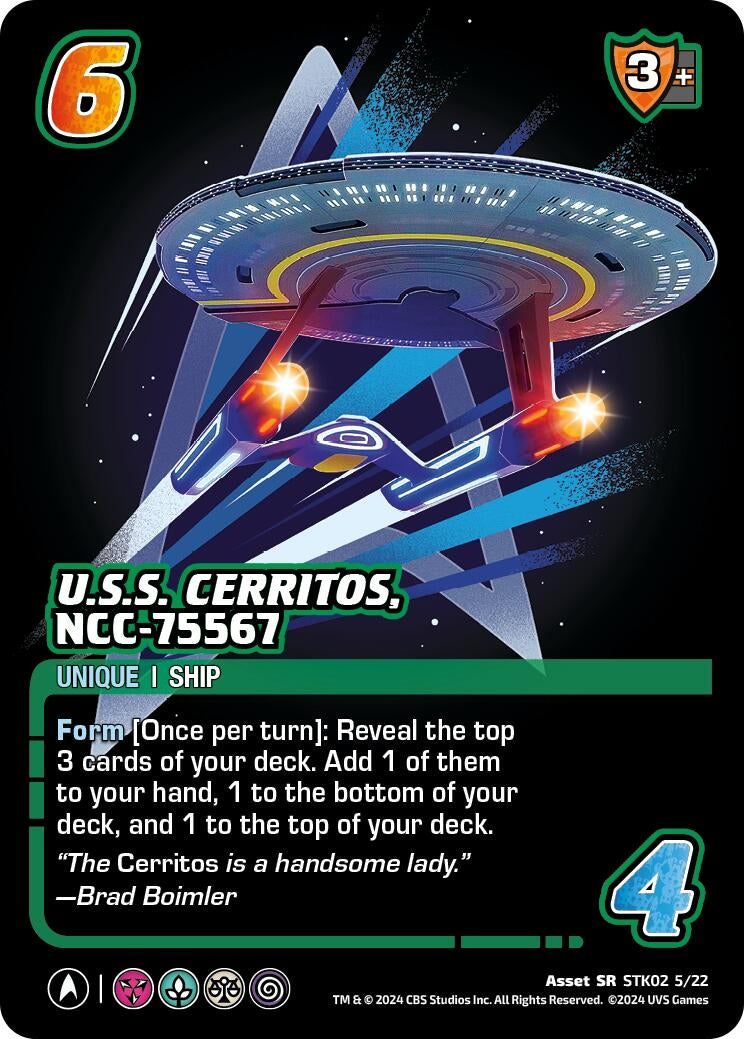 Image for U.S.S. Cerritos, NCC-75567 (STK02 5/22) (2522)