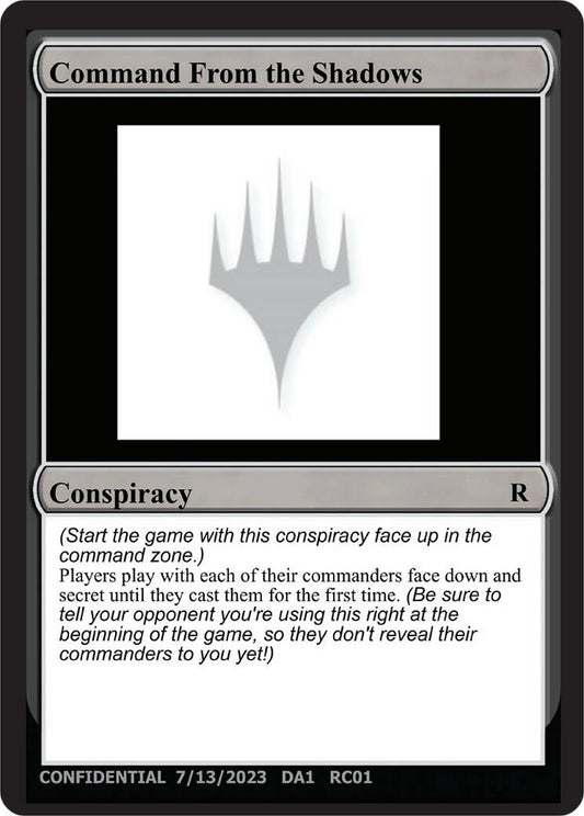 Image for Command From the Shadows - Magic: The Gathering