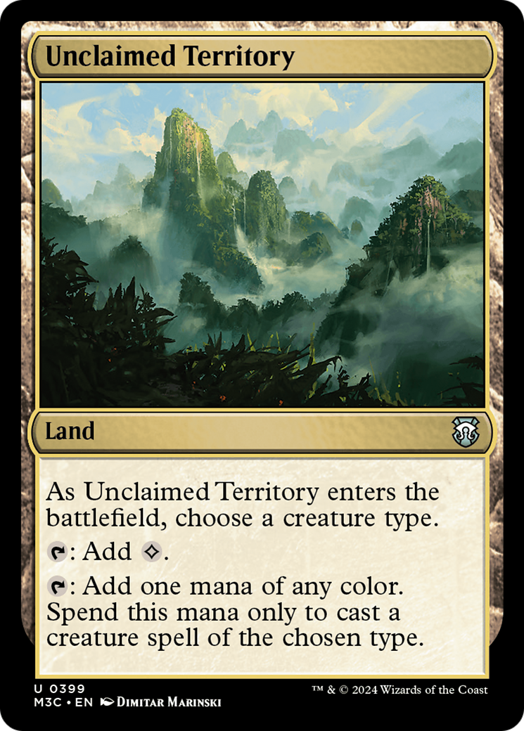 Unclaimed Territory (Ripple Foil) [Modern Horizons 3 Commander] | Red Riot Games CA
