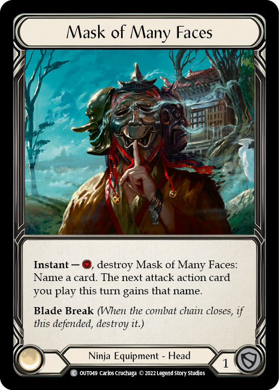 Mask of Many Faces [OUT049] (Outsiders)  Cold Foil | Red Riot Games CA