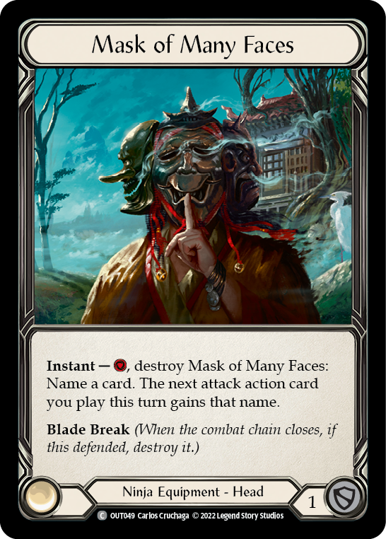 Mask of Many Faces [OUT049] (Outsiders)  Rainbow Foil | Red Riot Games CA