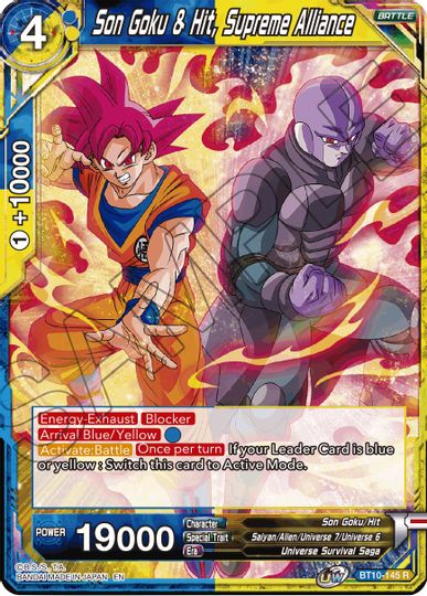 Son Goku & Hit, Supreme Alliance (Event Pack 08) (BT10-145) [Tournament Promotion Cards] | Red Riot Games CA