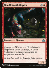 Needletooth Raptor [The List Reprints] | Red Riot Games CA