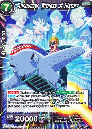 Announcer, Witness of History (Power Booster) (P-162) [Promotion Cards] | Red Riot Games CA