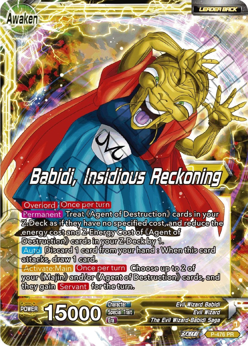 Babidi // Babidi, Insidious Reckoning (Silver Foil) (P-476) [Tournament Promotion Cards] | Red Riot Games CA