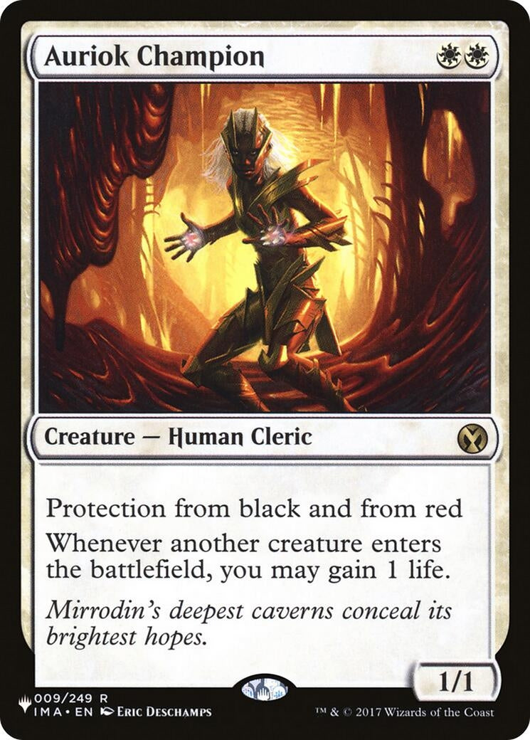 Image for Auriok Champion (009/249) [The List Reprints] - Magic: The Gathering