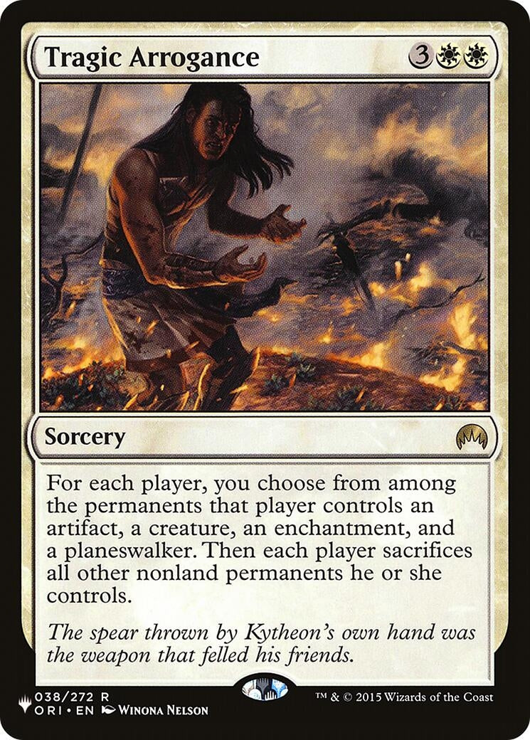 Image for Tragic Arrogance (038/272) [The List Reprints] - Magic: The Gathering