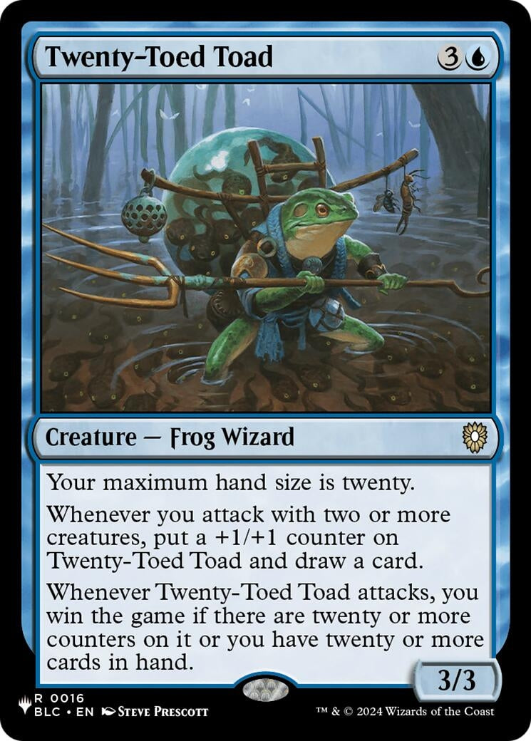 Image for Twenty-Toed Toad (0016) [The List Reprints] - Magic: The Gathering