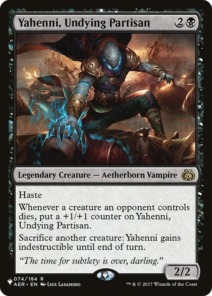 Image for Yahenni, Undying Partisan (074/184) [The List Reprints] - Magic: The Gathering