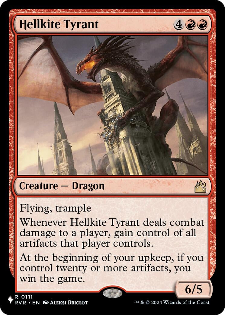 Image for Hellkite Tyrant (0111) [The List Reprints] - Magic: The Gathering