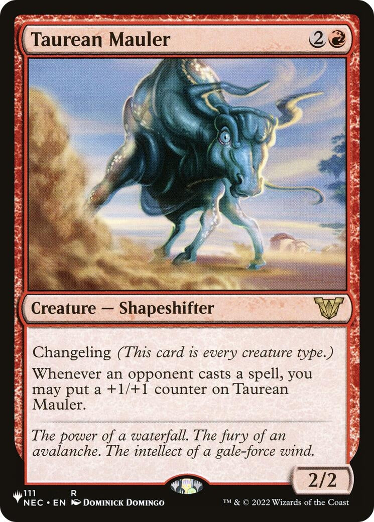 Image for Taurean Mauler (NEC) (111/038) [The List Reprints] - Magic: The Gathering