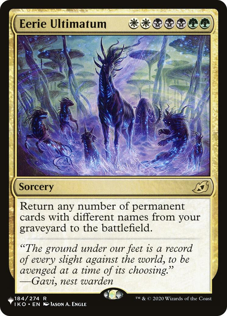 Image for Eerie Ultimatum (184/274) [The List Reprints] - Magic: The Gathering