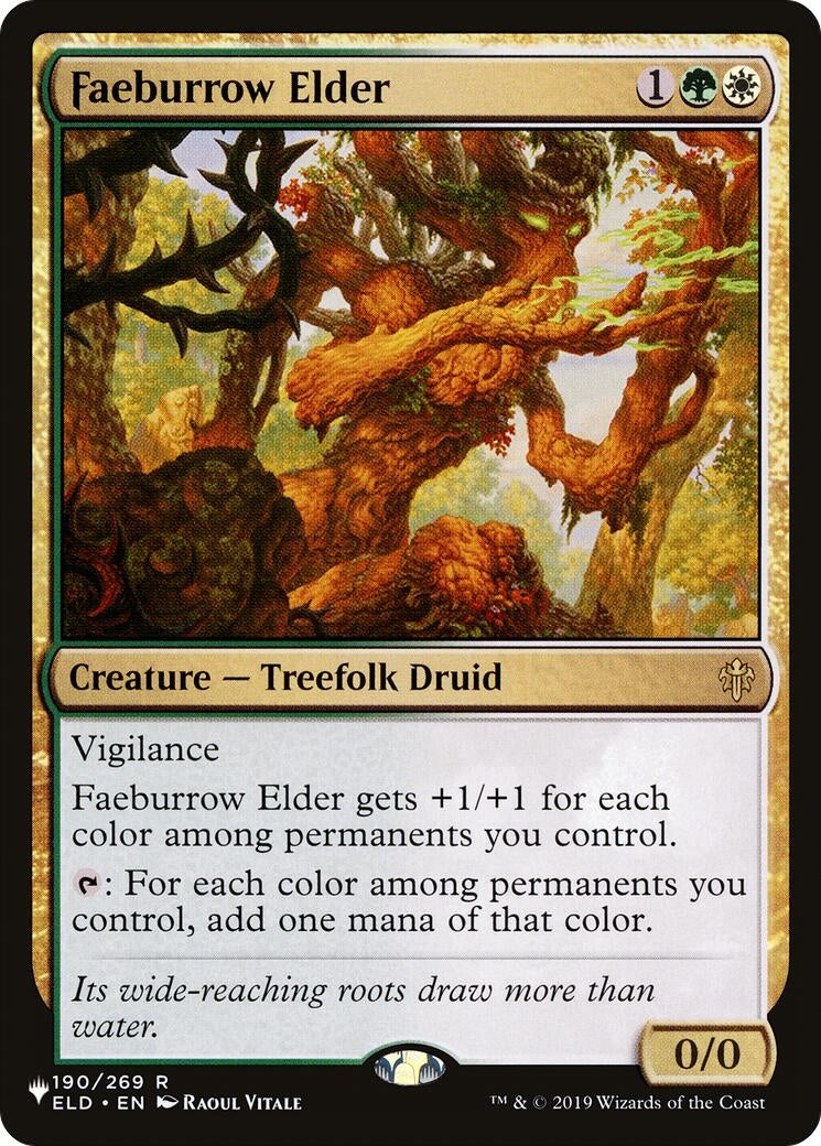 Image for Faeburrow Elder (190/269) [The List Reprints] - Magic: The Gathering
