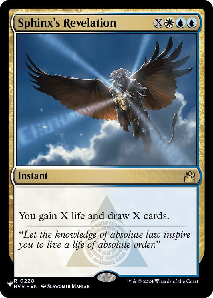 Image for Sphinx's Revelation (0228) [The List Reprints] - Magic: The Gathering