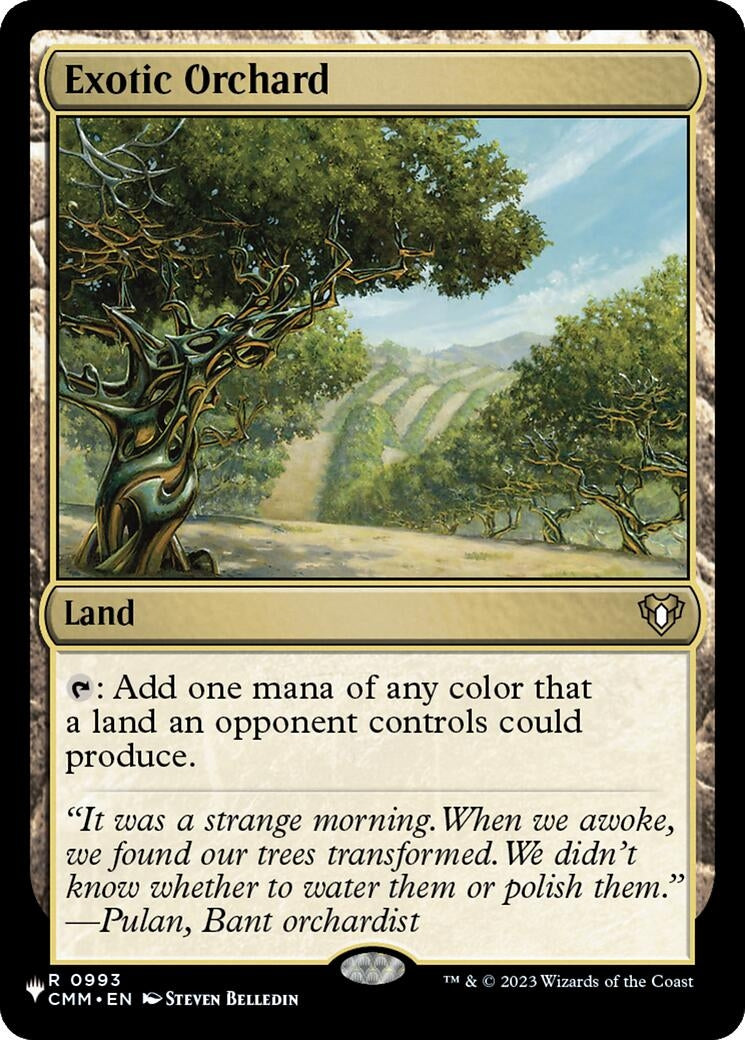 Image for Exotic Orchard (CMM) (0993) [The List Reprints] - Magic: The Gathering