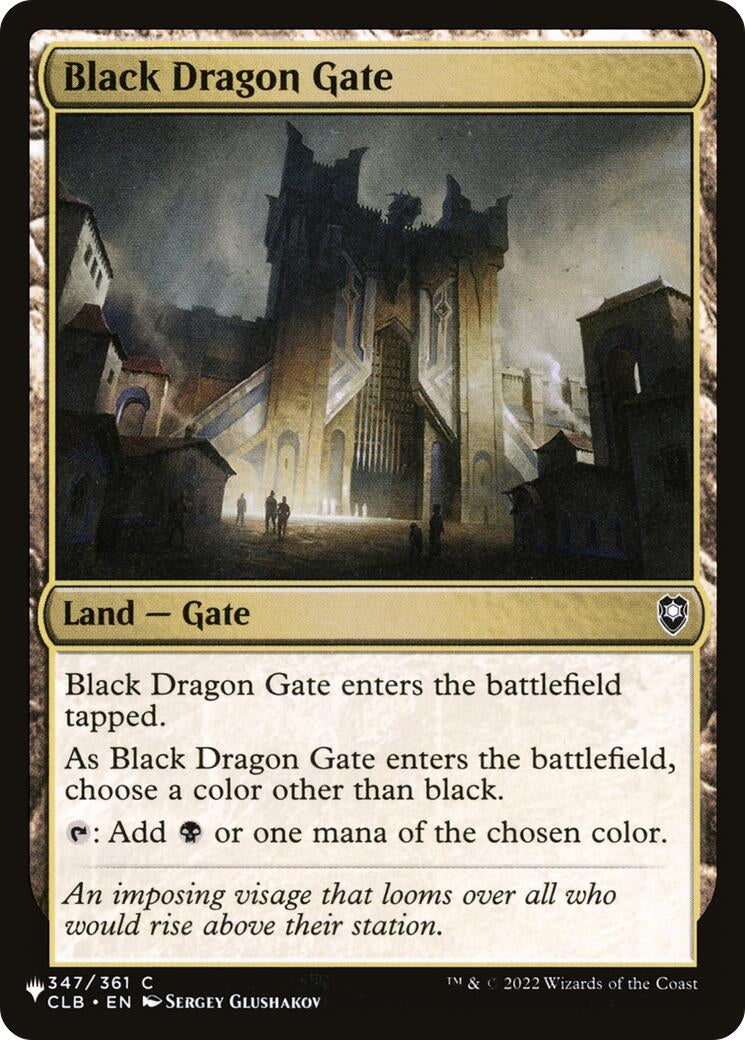 Image for Black Dragon Gate (347/361) [The List Reprints] - Magic: The Gathering