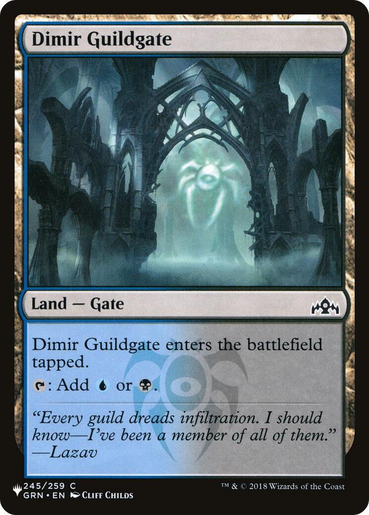 Image for Dimir Guildgate (245/259) [The List Reprints] - Magic: The Gathering