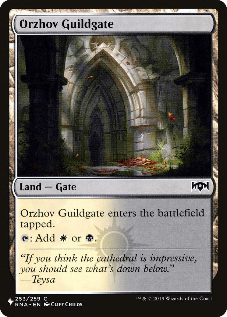 Image for Orzhov Guildgate (253) (253/259) [The List Reprints] - Magic: The Gathering