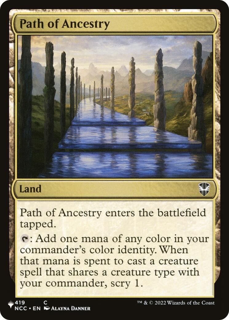 Image for Path of Ancestry (NCC) (419/093) [The List Reprints] - Magic: The Gathering