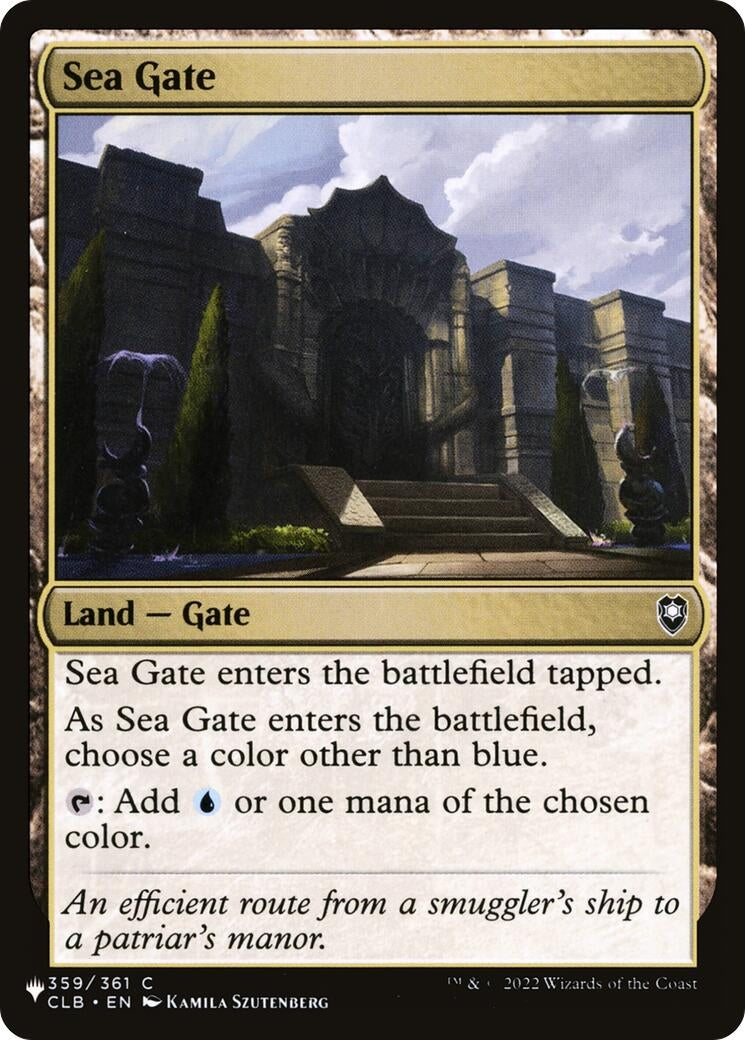 Image for Sea Gate (359/361) [The List Reprints] - Magic: The Gathering