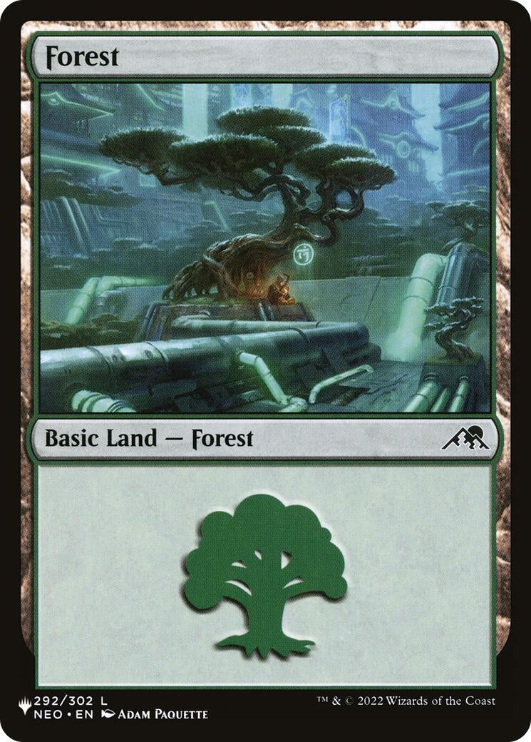 Image for Forest (NEO) (292/302) [The List Reprints] - Magic: The Gathering