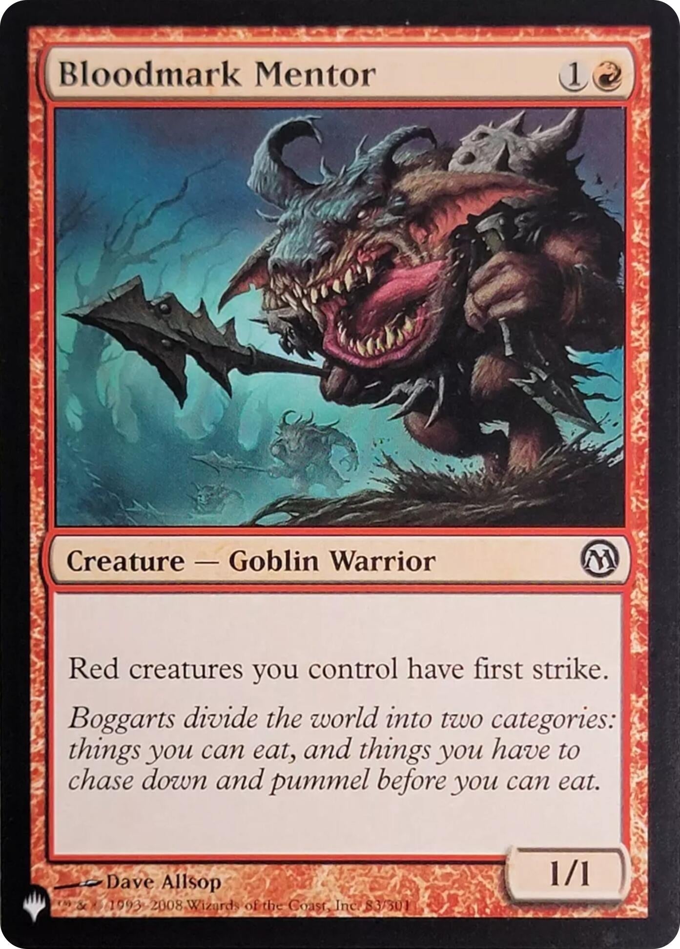 Image for Bloodmark Mentor (83) (83/301) [The List Reprints] - Magic: The Gathering