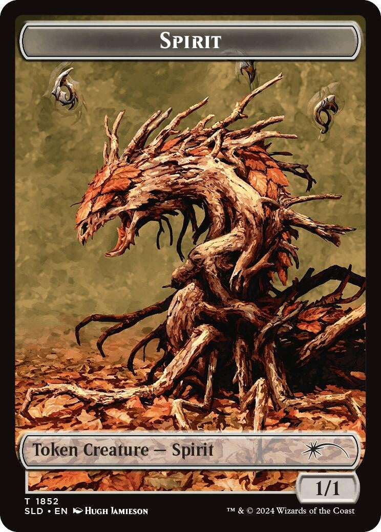 Image for Spirit (SLD) // Clue (CMM) Double-Sided Token (1852 // 40) [Secret Lair Drop Series] - Magic: The Gathering