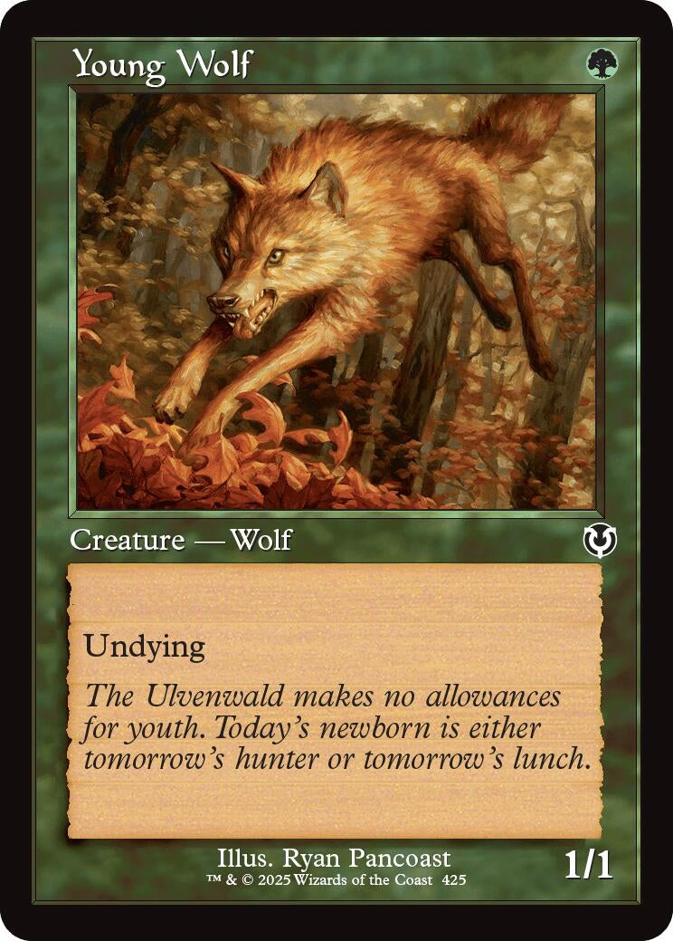 Image for Young Wolf (Retro Frame) (425) [INR]