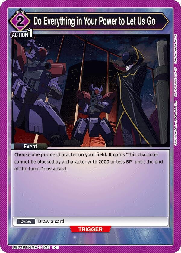 Image for Do Everything in Your Power to Let Us Go (UE04BT/CGH-1-032) (UE04BT)