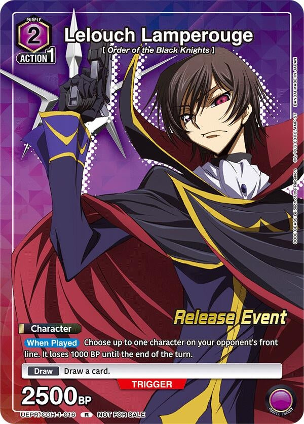 Image for Lelouch Lamperouge (Release Event Participation) (UEPR/CGH-1-016) - Union Arena