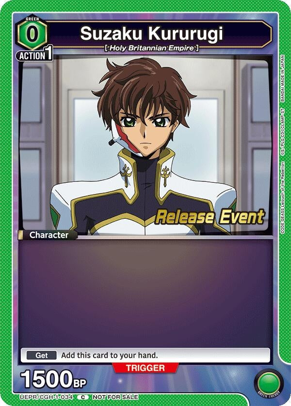 Image for Suzaku Kururugi (034) (UEPR/CGH-1-034) - Union Arena