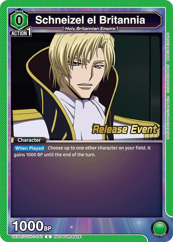 Image for Schneizel el Britannia (UEPR/CGH-1-041) - Union Arena