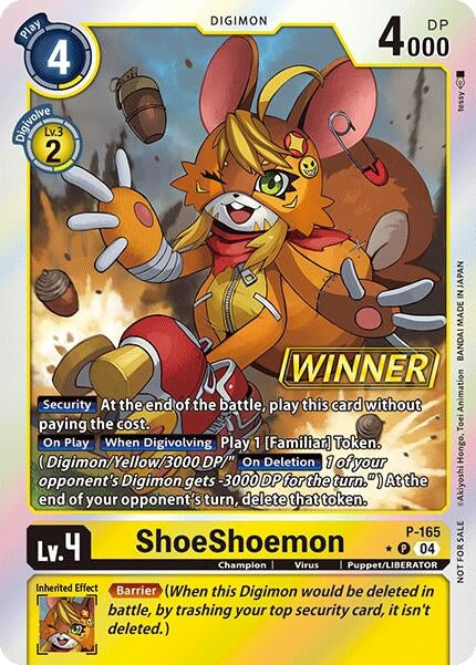 Image for ShoeShoemon (Store Tournament 2025 Vo.1 Winner Pack) (P-165 P) [D-PR]
