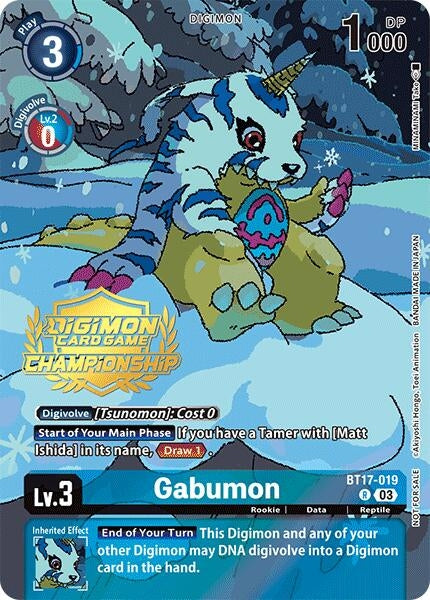 Image for Gabumon (Championship 2024 Tamers Pack) (BT17-019 R) [Secret Crisis] - Digimon Card Game