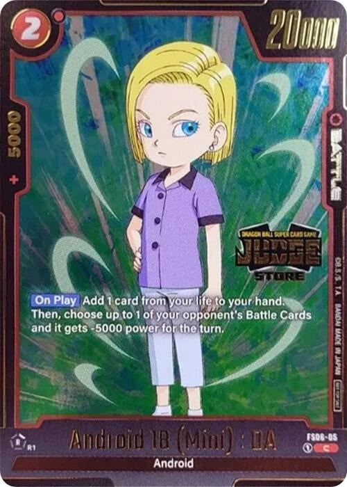 Image for Android 18 (Mini) : DA (Judge Pack (Store Judge) 03) (FS06-05) [Tournament and Championship Promos]