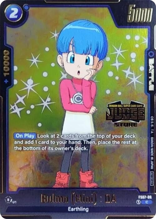 Image for Bulma (Mini) : DA (Judge Pack (Store Judge) 03) (FS07-06) [Tournament and Championship Promos]