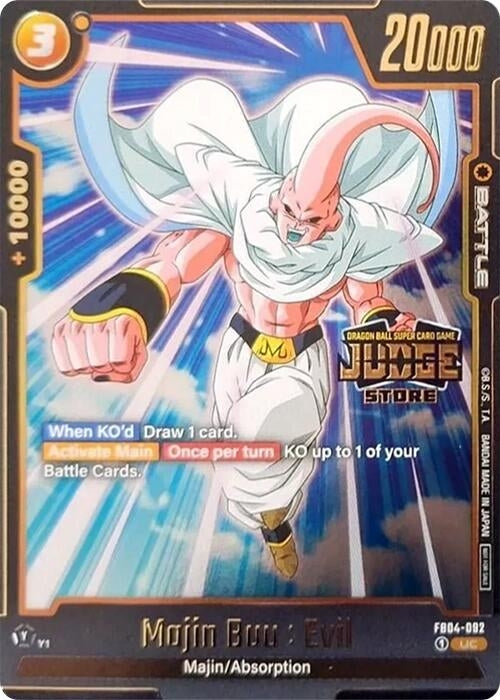 Image for Majin Buu : Evil - FB04-092 (Judge Pack (Store Judge) 03) (FB04-092) [Tournament and Championship Promos]