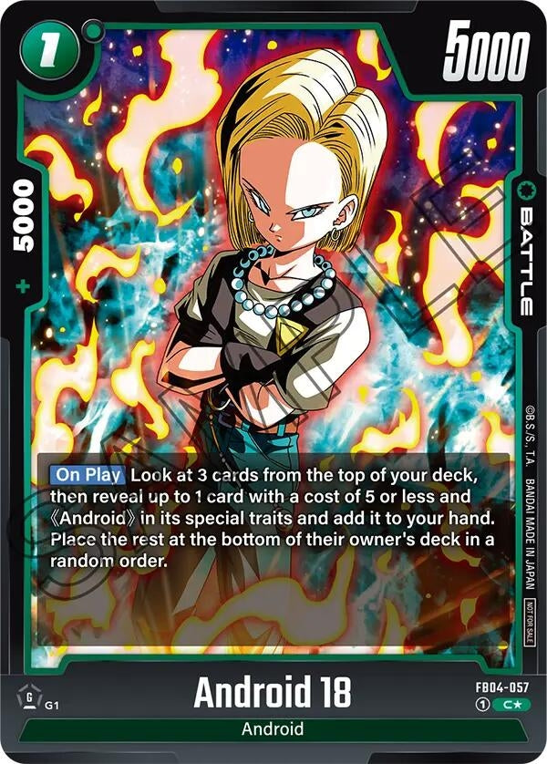 Image for Android 18 (Tournament Pack 05) (FB04-057) [Tournament and Championship Promos]