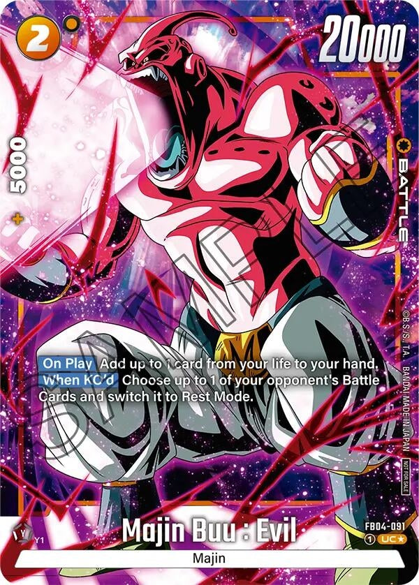 Image for Majin Buu : Evil - FB04-091 (Tournament Pack -Winner- 05) (FB04-091) [Tournament and Championship Promos]