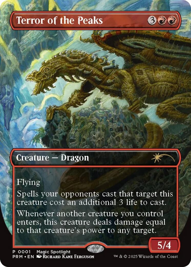 Image for Terror of the Peaks (1) [Unique and Miscellaneous Promos] - Magic: The Gathering