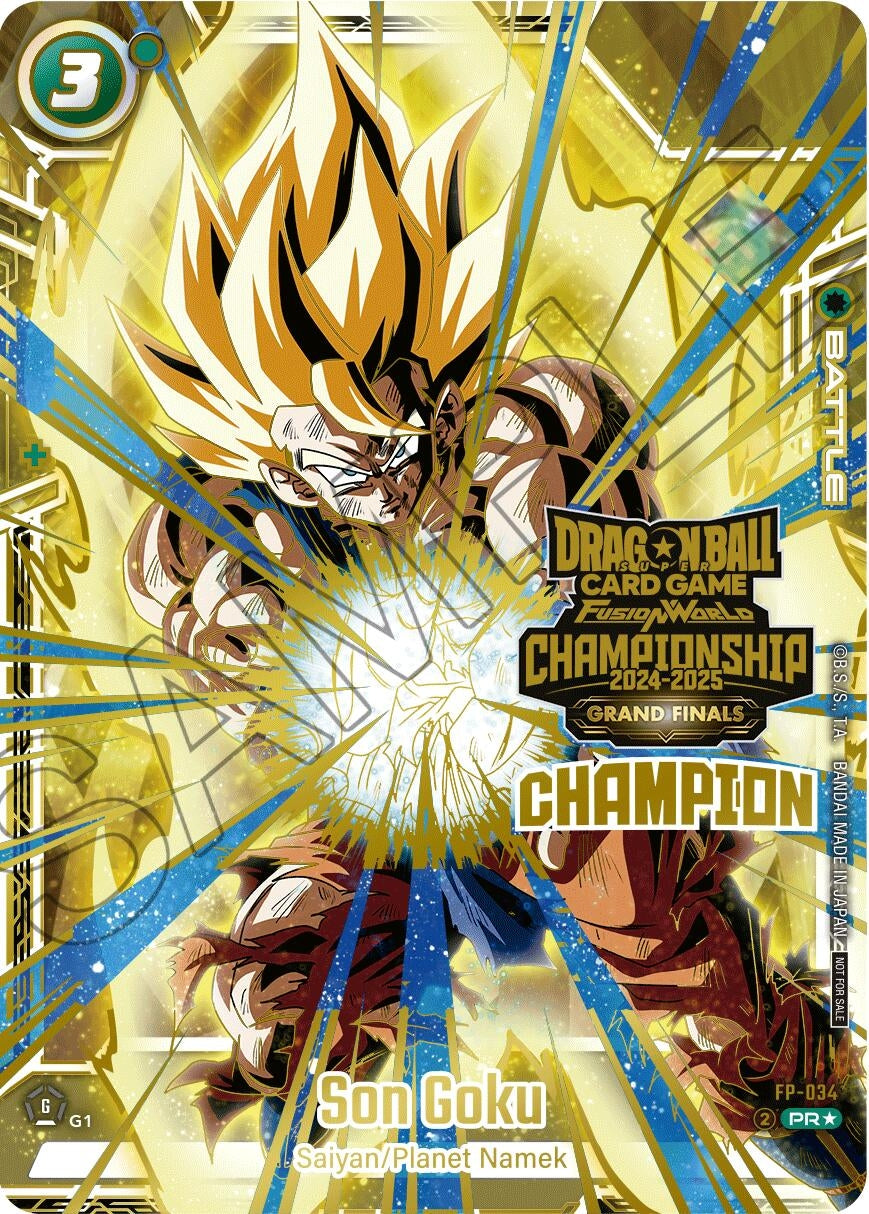 Image for Son Goku - FP-034 (Champion) (FP-034) [Tournament and Championship Promos] - Dragon Ball Super: Fusion World