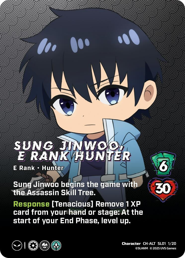 Image for Sung Jinwoo, E Rank Hunter (Alternate Art) (SL01 1/20) (SLO)