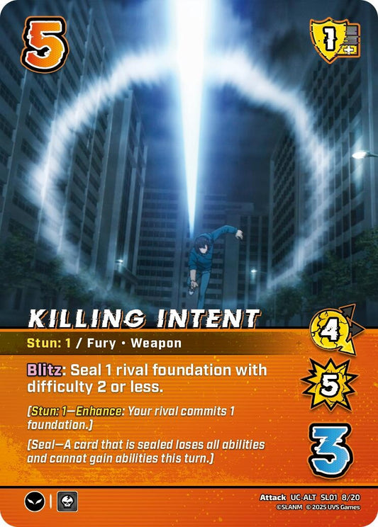 Image for Killing Intent (Alternate Art) (SL01 8/20) (SLO)