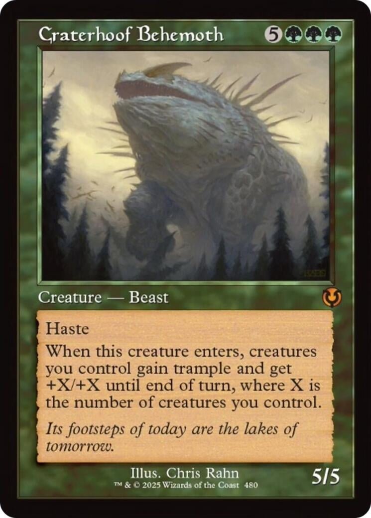 Image for Craterhoof Behemoth (Retro Frame) (480) (INR)