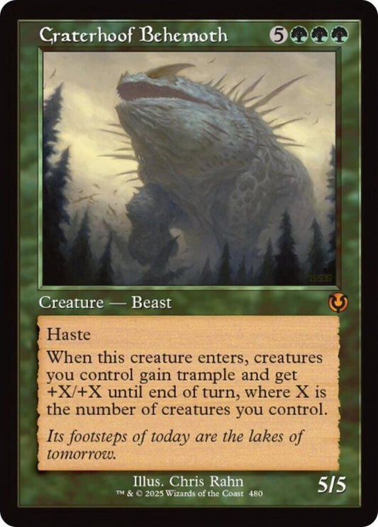 Image for Craterhoof Behemoth (Retro Frame) (480) (INR)