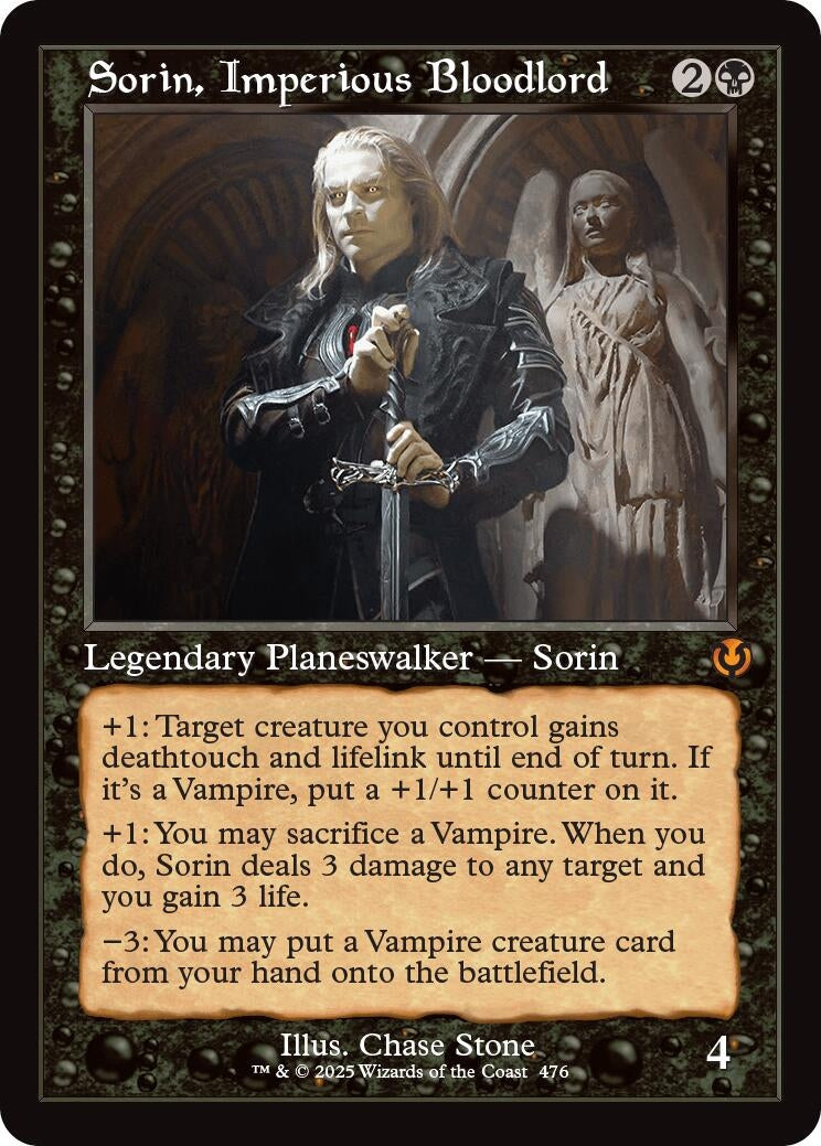 Image for Sorin, Imperious Bloodlord (Retro Frame) (476) (INR)