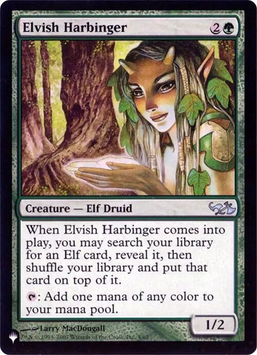 Image for Elvish Harbinger (EVG) (Apr-62) [The List Reprints] - Magic: The Gathering