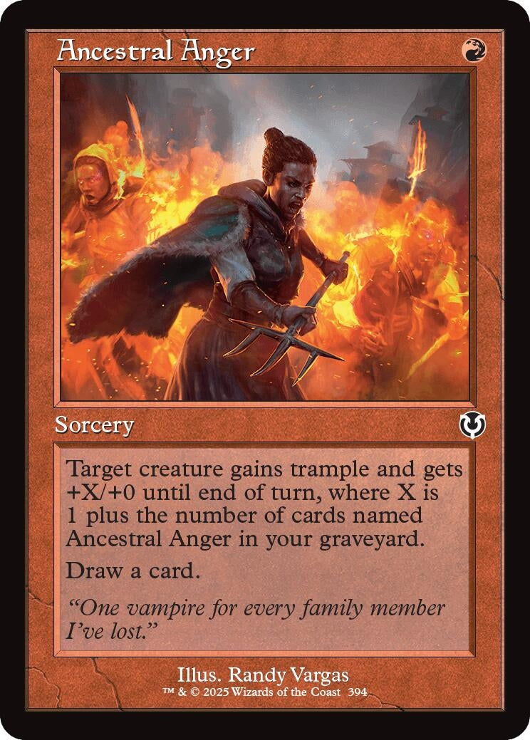 Image for Ancestral Anger (Retro Frame) (394) (INR)