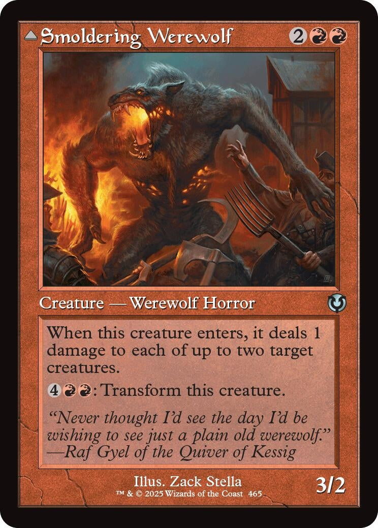 Image for Smoldering Werewolf (Retro Frame) (465) (INR)